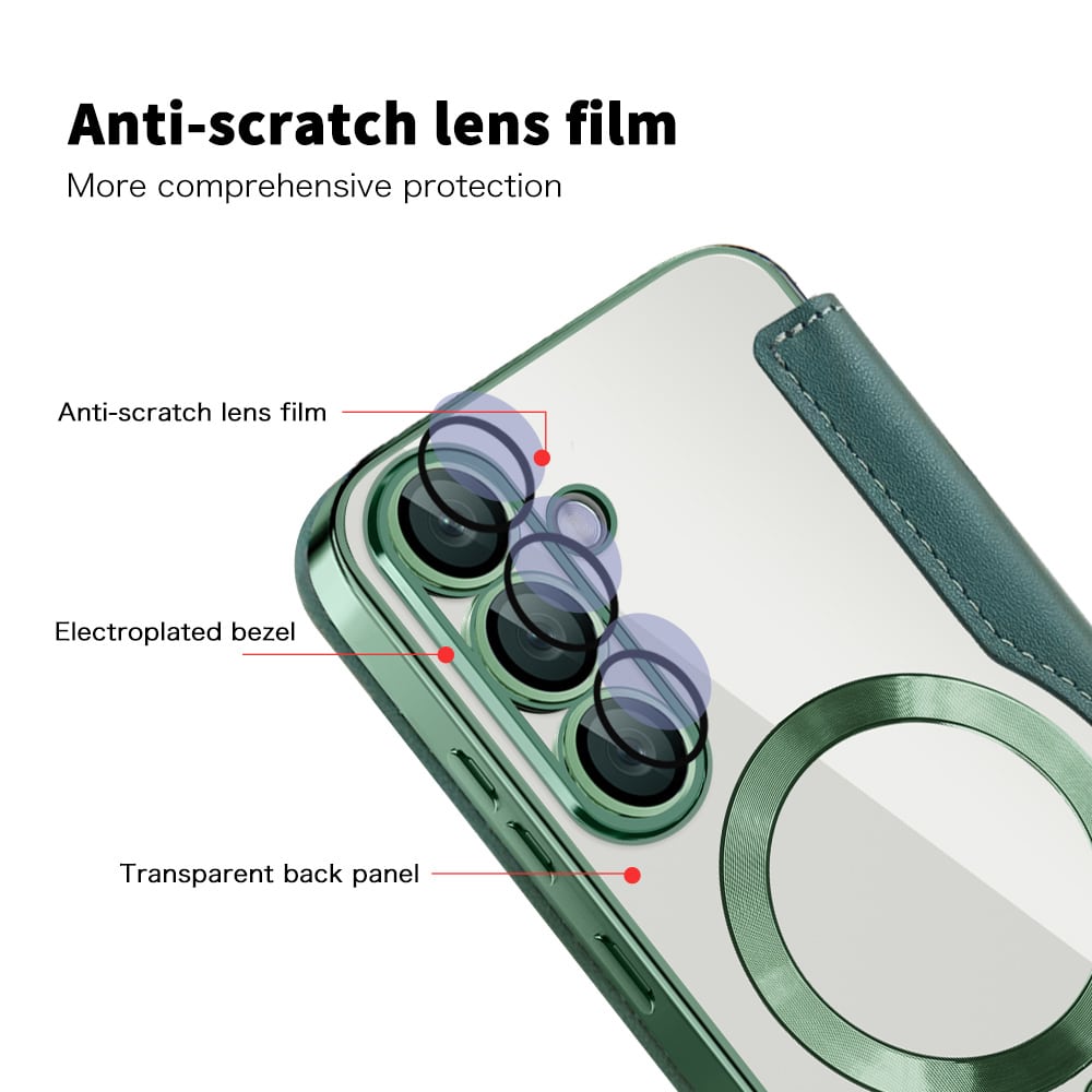 Techsuit SmartMag Book - θήκη για Samsung Galaxy S25+ - Πράσινο - Image 3
