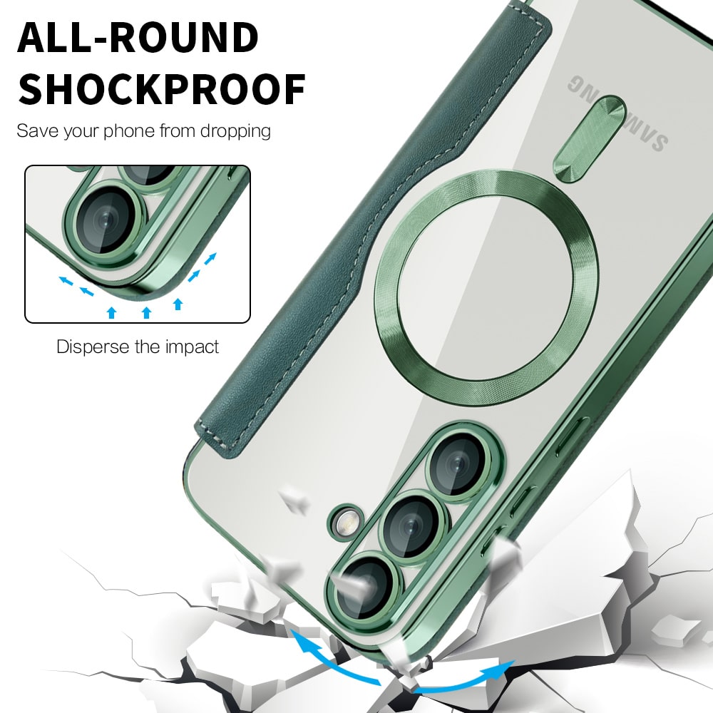 Techsuit SmartMag Book - θήκη για Samsung Galaxy S25+ - Πράσινο - Image 4
