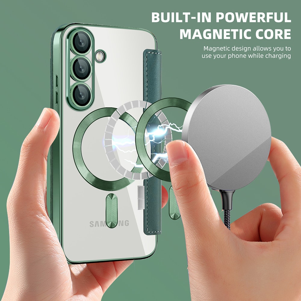 Techsuit SmartMag Book - θήκη για Samsung Galaxy S25+ - Πράσινο - Image 6