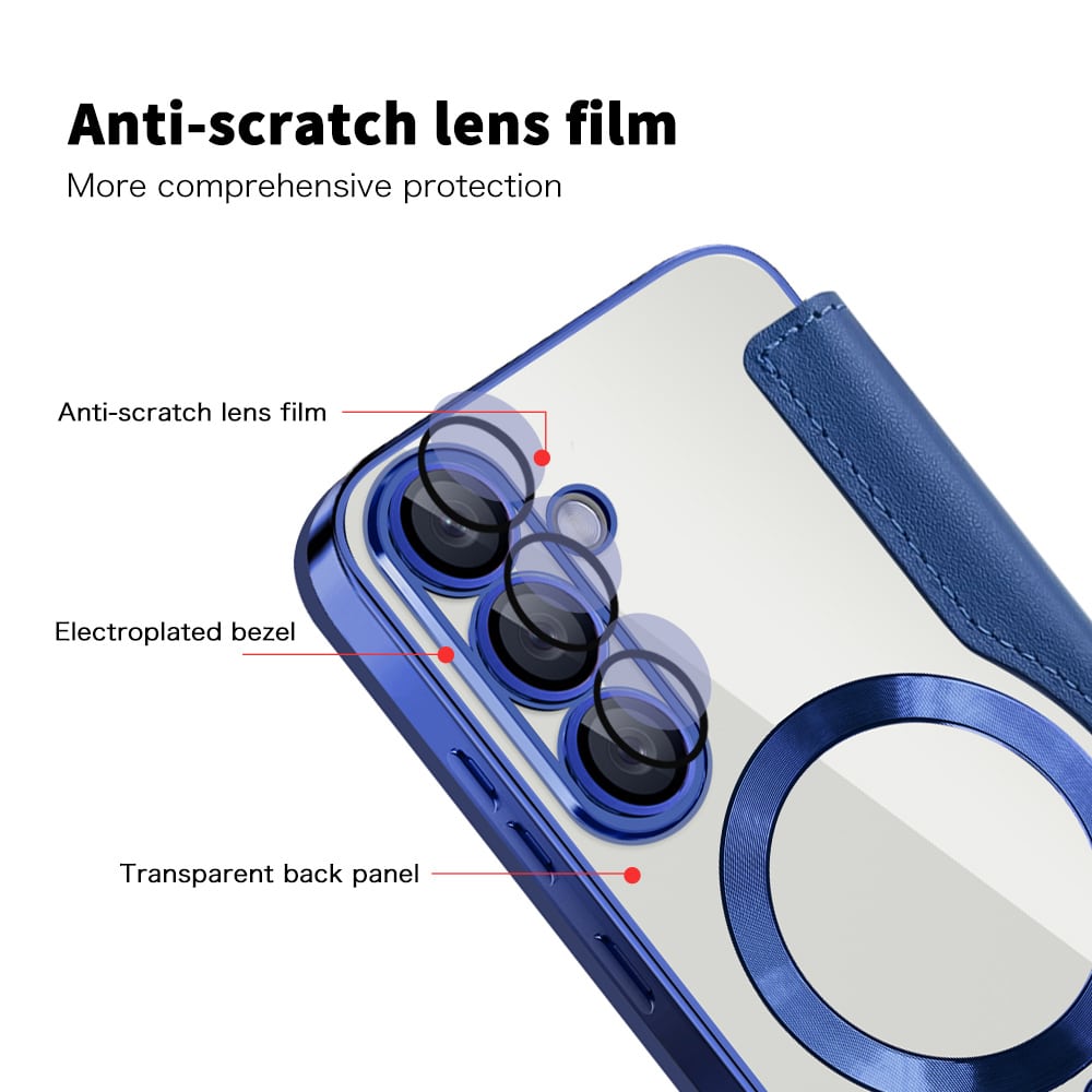 Techsuit SmartMag Book - θήκη για Samsung Galaxy S25+ - Μπλε - Image 3