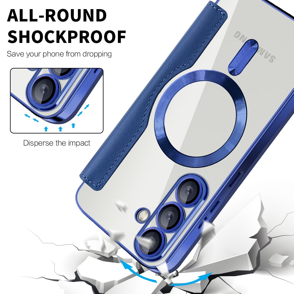 Techsuit SmartMag Book - θήκη για Samsung Galaxy S25+ - Μπλε - Image 4