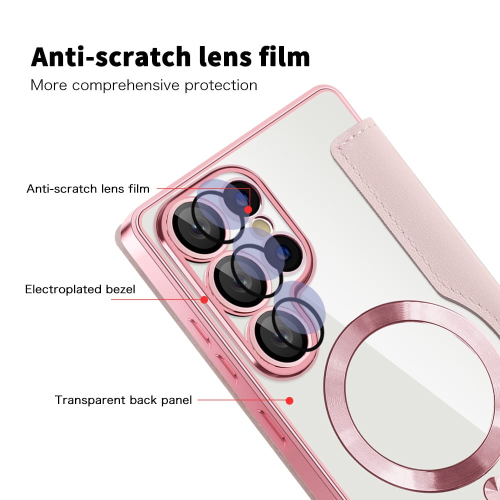 Techsuit SmartMag Book - θήκη για Samsung Galaxy S25 Ultra - Ροζ - Image 3