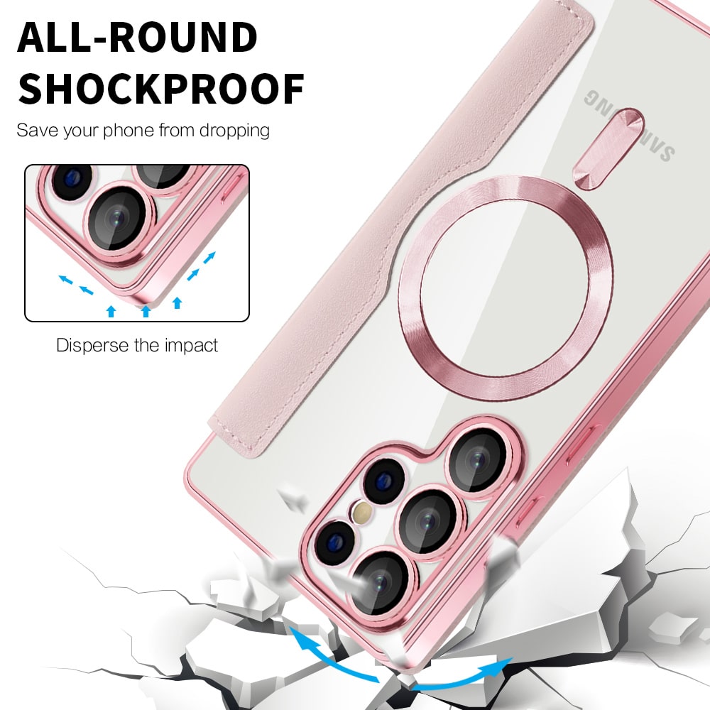 Techsuit SmartMag Book - θήκη για Samsung Galaxy S25 Ultra - Ροζ - Image 4