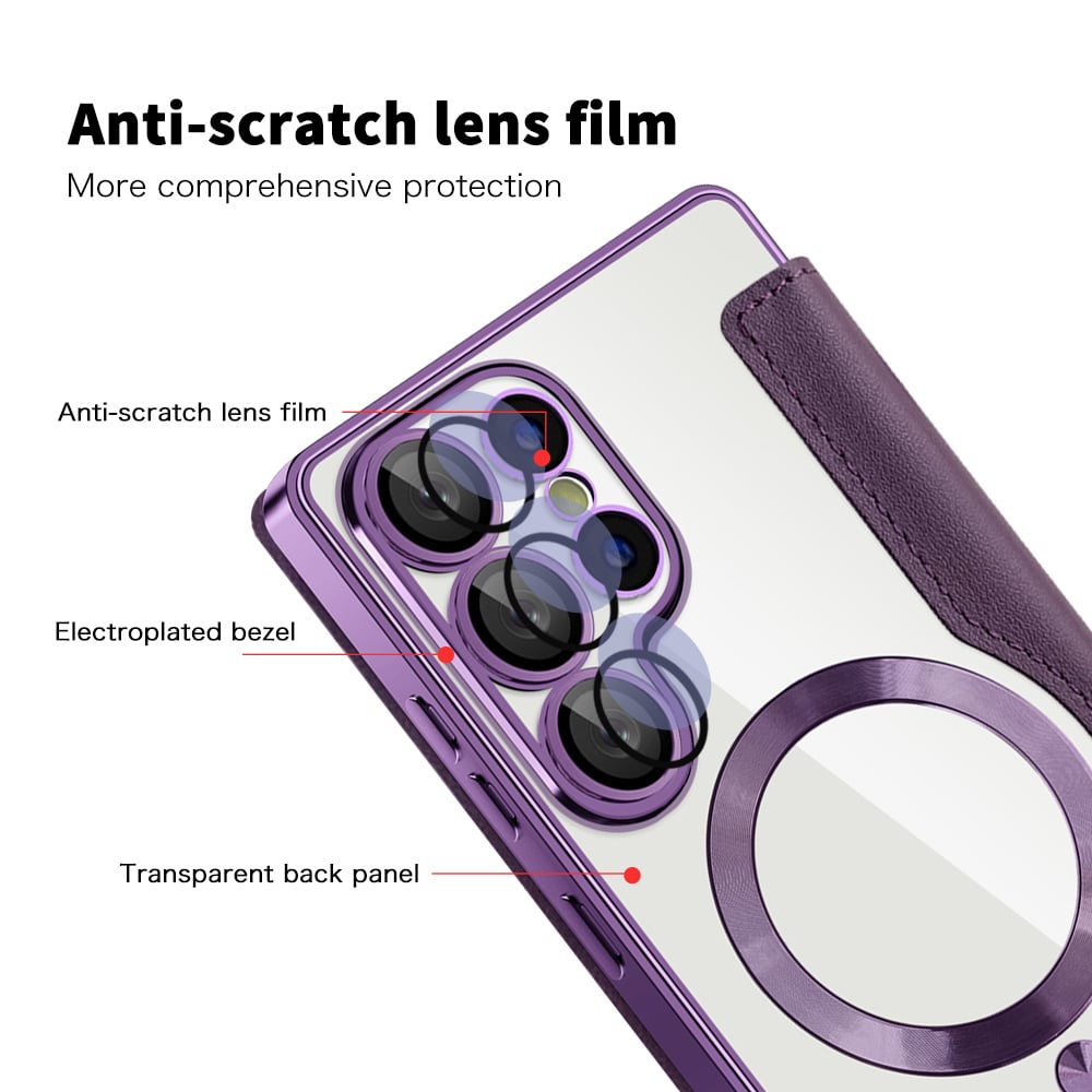 Techsuit SmartMag Book - θήκη για Samsung Galaxy S25 Ultra - Μωβ - Image 3