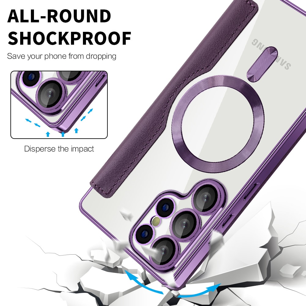Techsuit SmartMag Book - θήκη για Samsung Galaxy S25 Ultra - Μωβ - Image 4