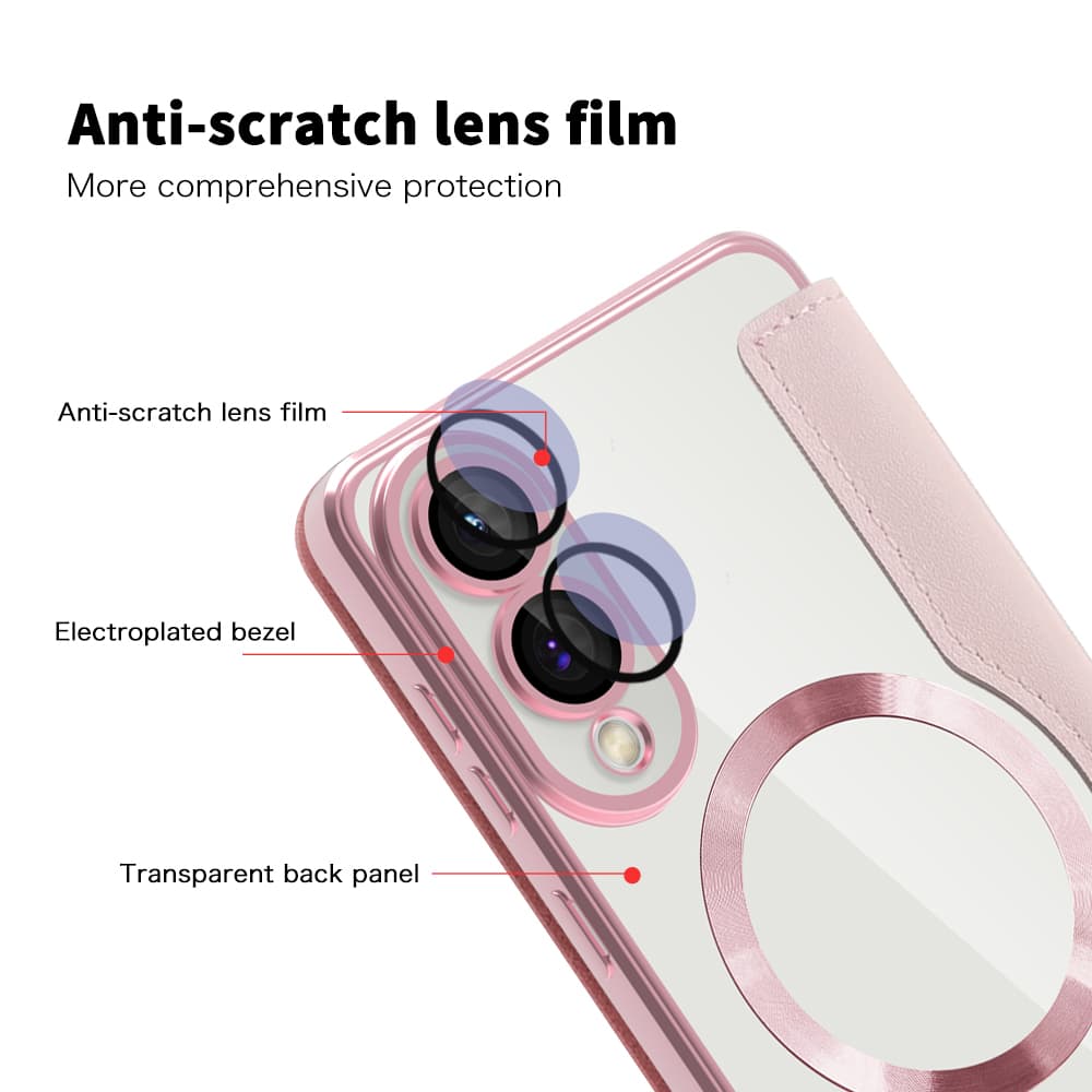 Techsuit SmartMag - θήκη για Samsung Galaxy S25 Edge - Ροζ - Image 3