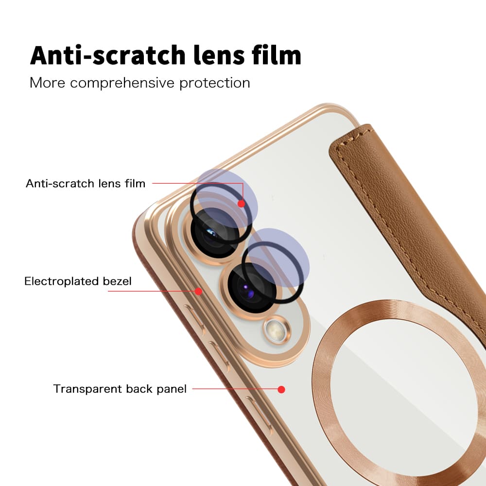 Techsuit SmartMag - θήκη για Samsung Galaxy S25 Edge - Καφέ - Image 3