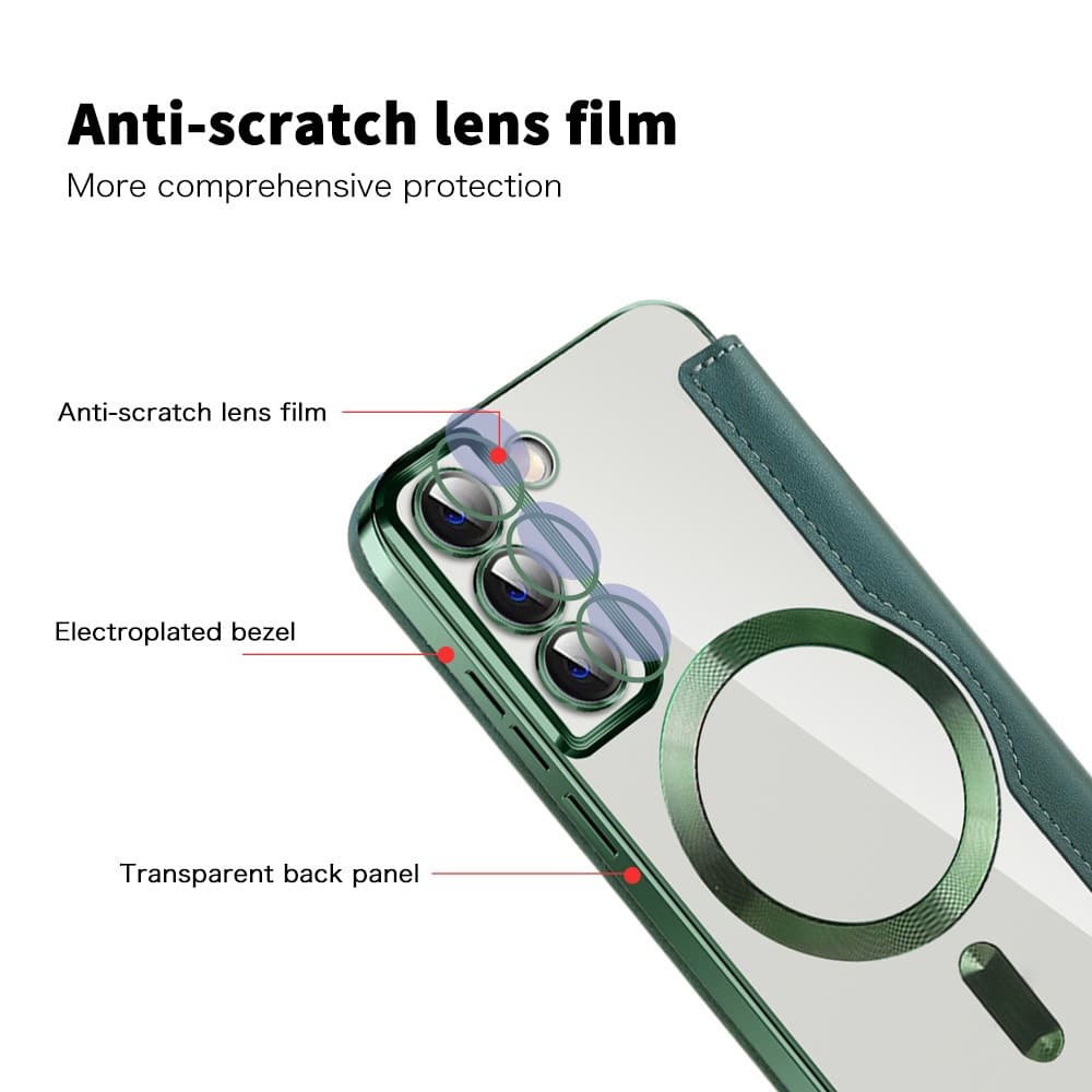 Techsuit SmartMag Book - θήκη για Samsung Galaxy S22 5G - Πράσινο - Image 3