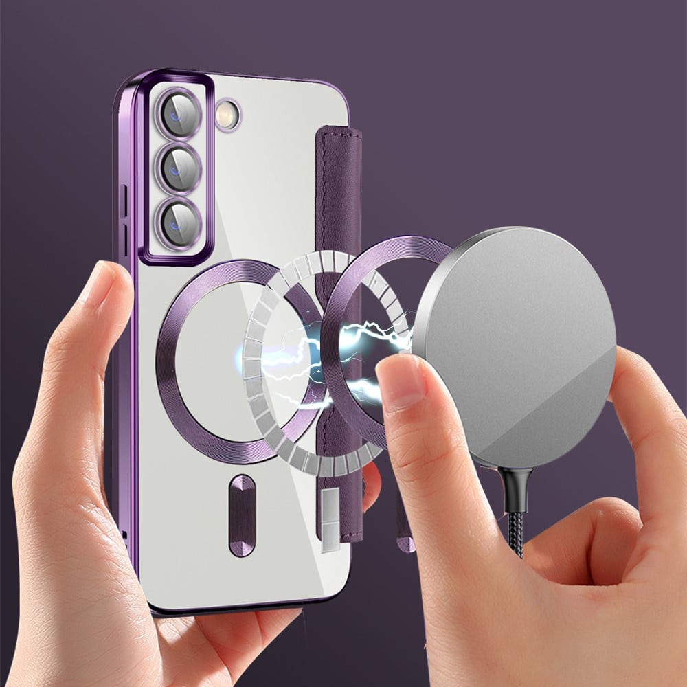 Techsuit SmartMag Book - θήκη για Samsung Galaxy S22 5G - Μωβ - Image 5
