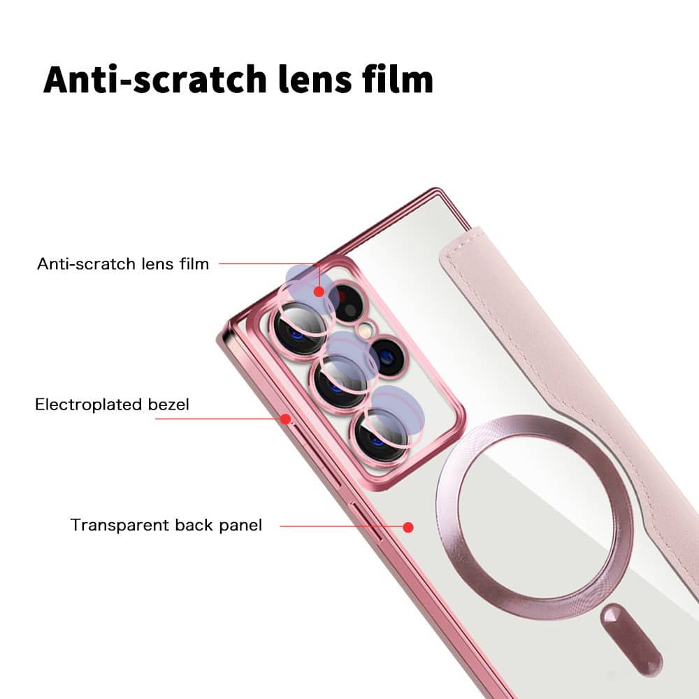Techsuit SmartMag - θήκη για Samsung Galaxy S22 Ultra 5G - Ροζ - Image 3