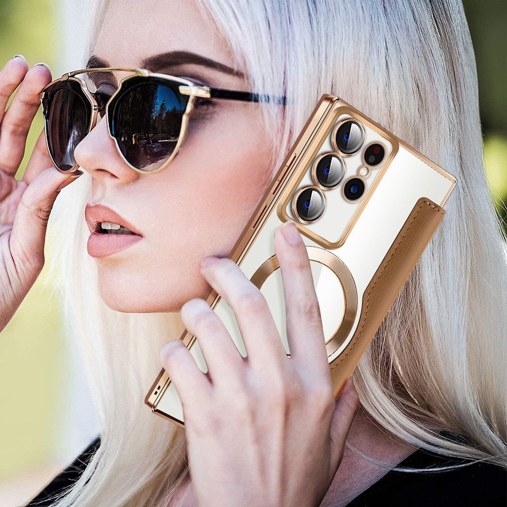 Techsuit SmartMag - θήκη για Samsung Galaxy S22 Ultra 5G - Καφέ - Image 5