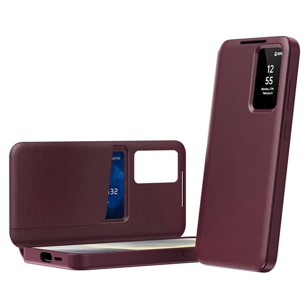 Techsuit SmartView Series - θήκη για Samsung Galaxy S25 Ultra - Κόκκινο - Image 2