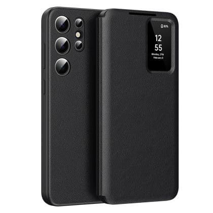Techsuit SmartView Series - θήκη για Samsung Galaxy S24 Ultra - Μαύρο