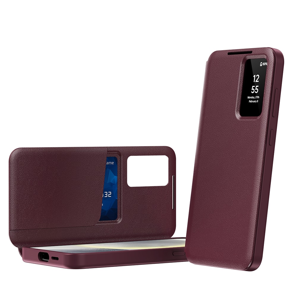 Techsuit SmartView Series - θήκη για Samsung Galaxy S23+ - Κόκκινο - Image 2