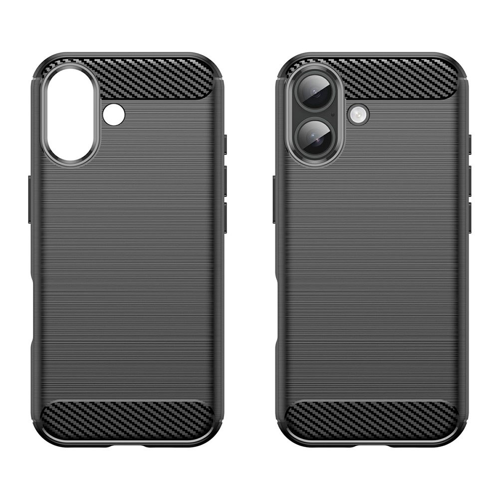 Techsuit Carbon Silicone - θήκη για Apple iPhone 17 - Μαύρο - Image 2