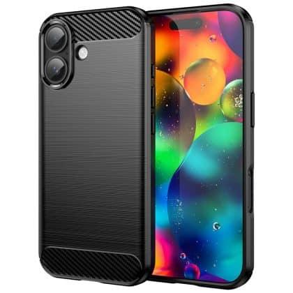 Techsuit Carbon Silicone - θήκη για Apple iPhone 17 - Μαύρο
