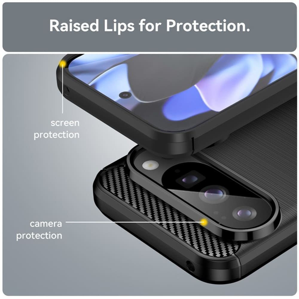 Techsuit Carbon Silicone - θήκη για Google Pixel 10 / Pro - Μαύρο - Image 5