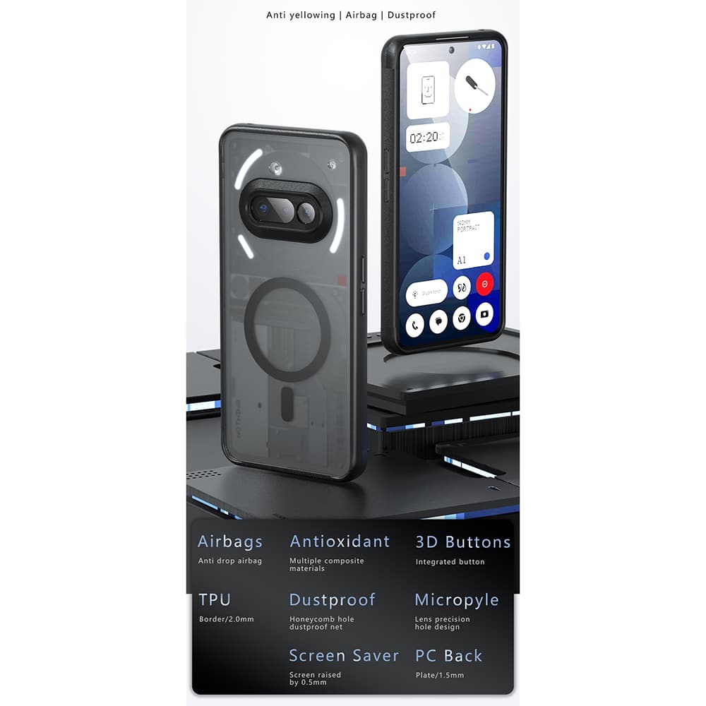 Techsuit PureFrost - θήκη για Nothing Phone (3a) - Μαύρο - Image 2