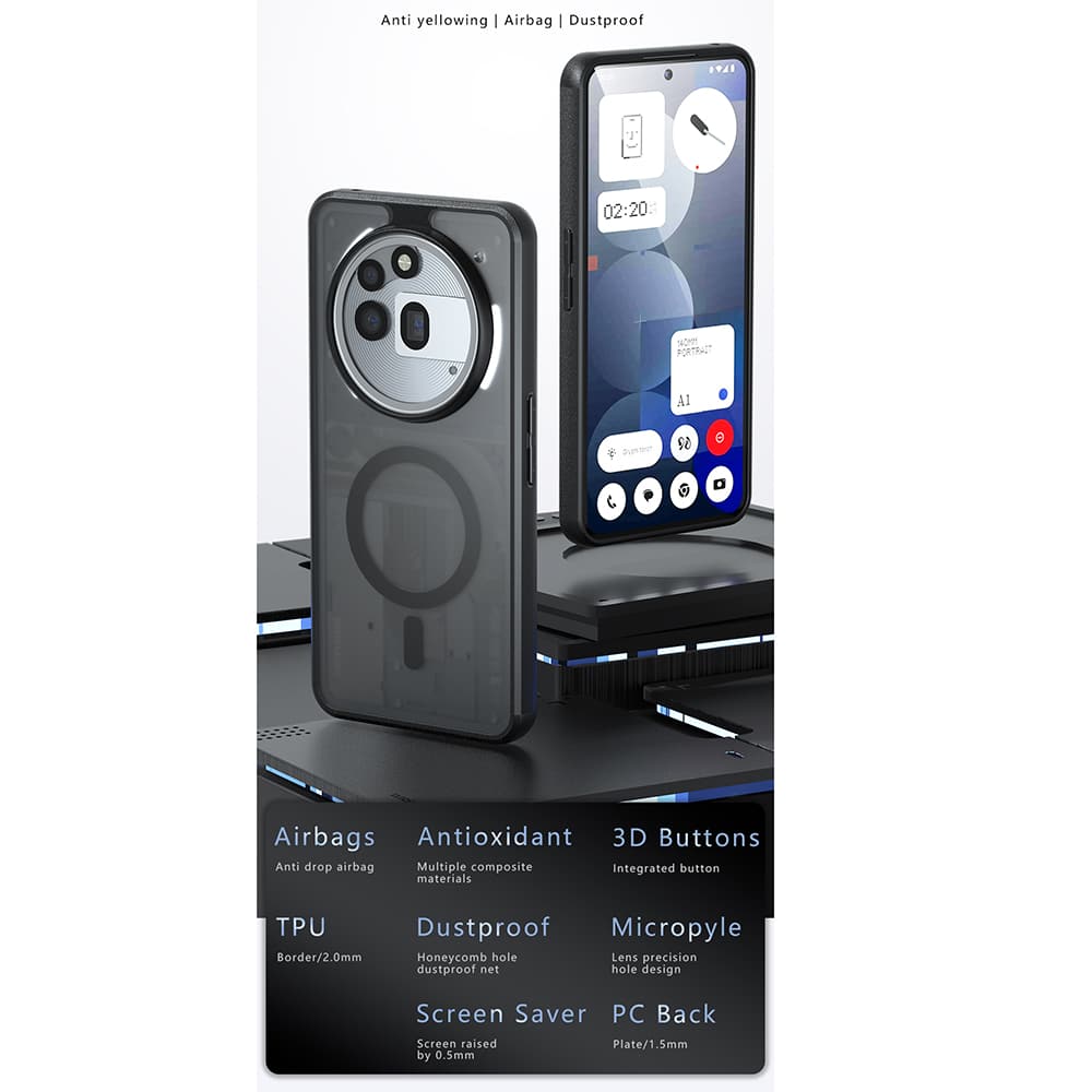 Techsuit PureFrost - θήκη για Nothing Phone (3a) Pro - Μαύρο - Image 2