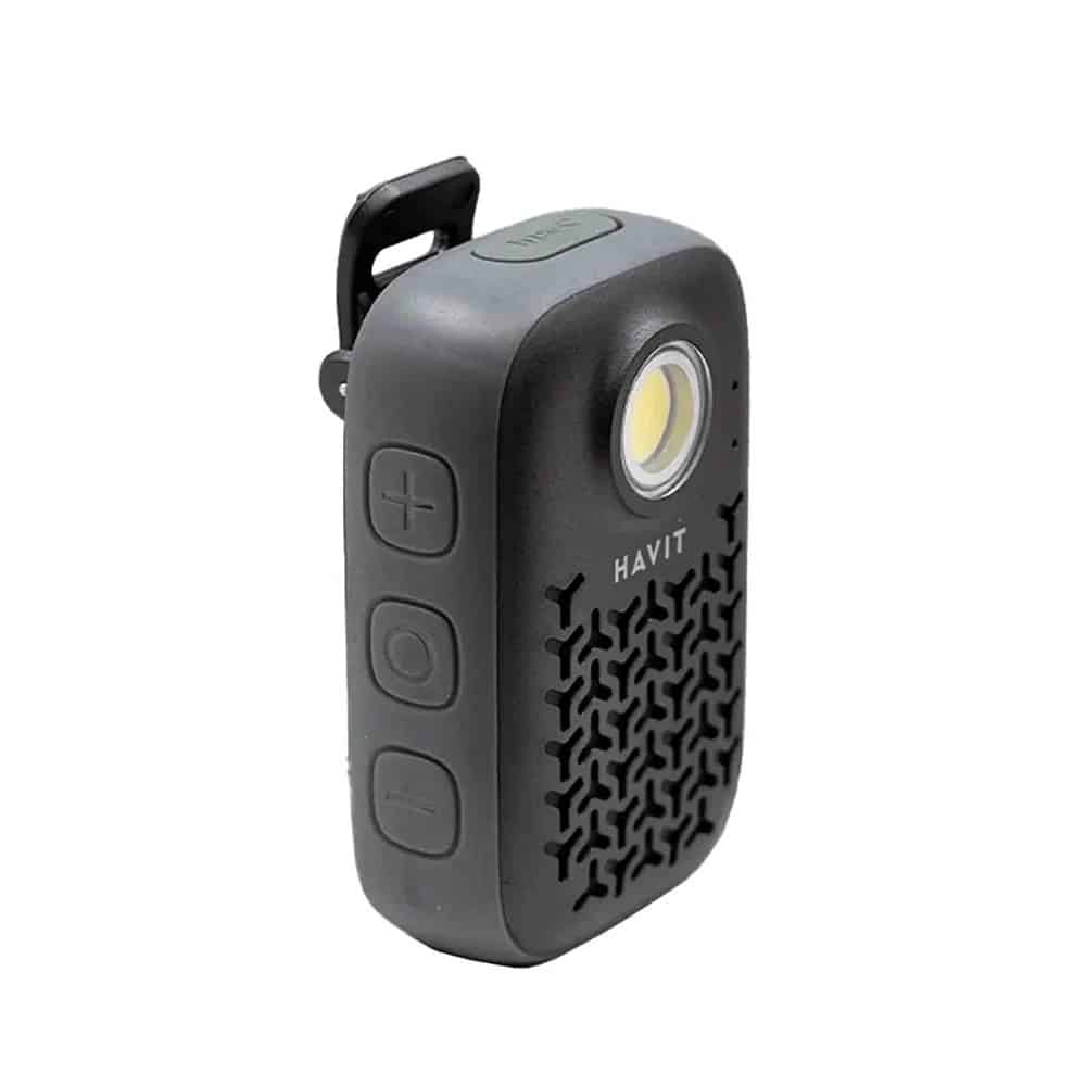 Havit - Wireless Speaker (sk868bt) - Bluetooth V5.4, 5w, 600mah, Ip67, Tws, Flashlight, Hands-Free Calls, Type-C - Black - Image 2