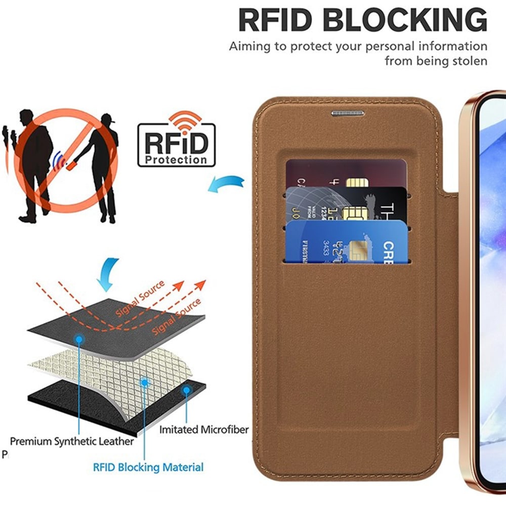Techsuit SmartMag Book - θήκη για Samsung Galaxy A55 - Καφέ - Image 5