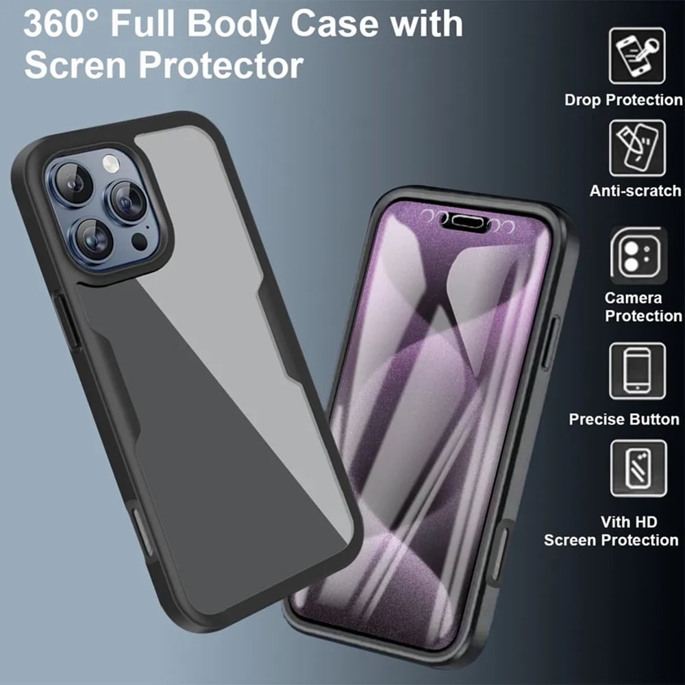 Techsuit ColorVerse 360 Series - θήκη για Apple iPhone 17 Pro - Μωβ - Image 2