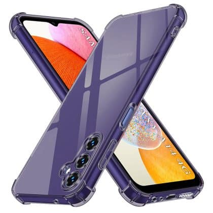 Techsuit Shockproof Clear Silicone - θήκη για Samsung Galaxy A14 - Διάφανο