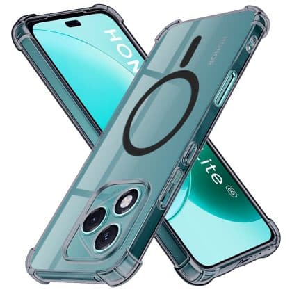Techsuit Shockproof Clear Silicone MagSafe - θήκη για Honor 400 Lite - Μαύρο