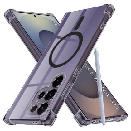 Techsuit Shockproof Clear Silicone MagSafe - θήκη για Samsung Galaxy S25 Ultra - Μαύρο