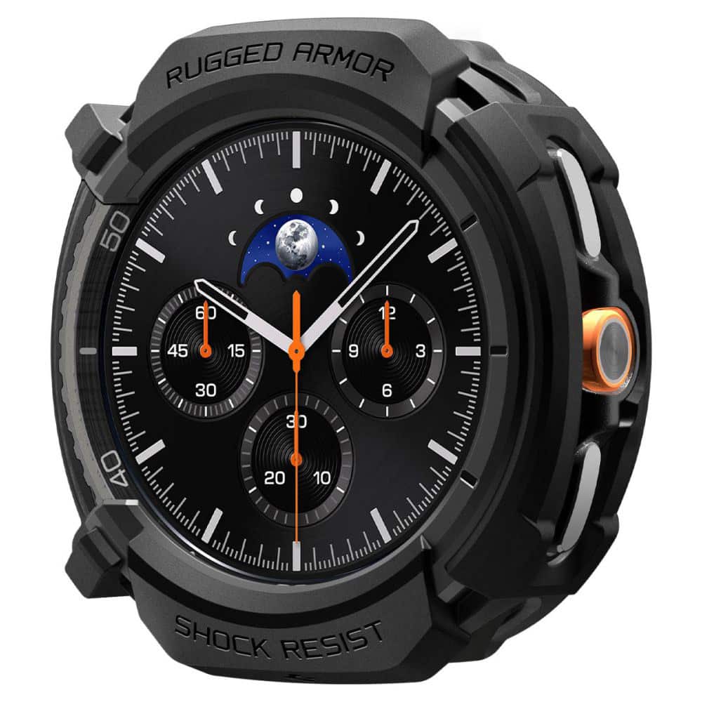 Spigen - Rugged Armor - Samsung Galaxy Watch8 Classic - Matte Black - Image 4