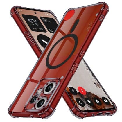 Techsuit Shockproof Clear Silicone MagSafe - θήκη για Nothing CMF Phone 2 Pro - Μαύρο