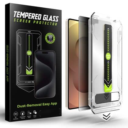 Techsuit - [Συμβατό με ξεκλείδωμα με δακτυλικό αποτύπωμα] TitanGlass CrystalHD - Samsung Galaxy S25 Ultra - Απόρρητο