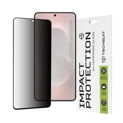 Techsuit - 111D Privacy Full Glue - Samsung Galaxy S25 Edge - Μαύρο