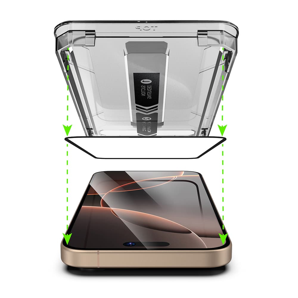 Techsuit - TitanGlass FullCover - iPhone 16 Pro Max - Μαύρο - Image 7