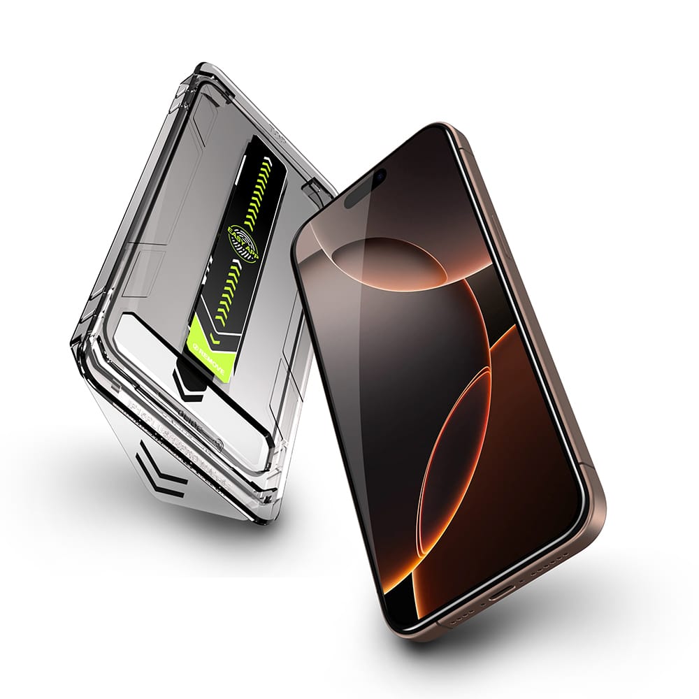 Techsuit - TitanGlass FullCover - iPhone 15 Pro - Μαύρο - Image 6