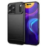 Techsuit Carbon Silicone - θήκη για Apple iPhone 17 Pro Max - Μαύρο