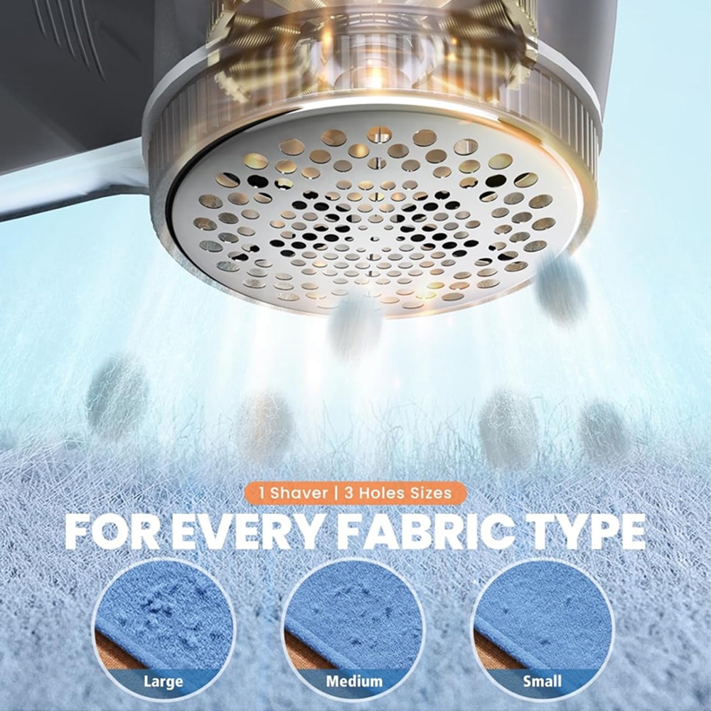 Techsuit - Αφαιρετικό Χνουδιών Ρούχων Flufix (ACS1) - 9000 Περιστροφές ανά Λεπτό, ABS, Ανοξείδωτο Ατσάλι - Γκρι - Image 7