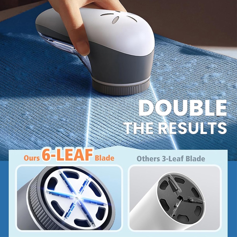 Techsuit - Αφαιρετικό Χνουδιών Ρούχων Flufix (ACS1) - 9000 Περιστροφές ανά Λεπτό, ABS, Ανοξείδωτο Ατσάλι - Γκρι - Image 6