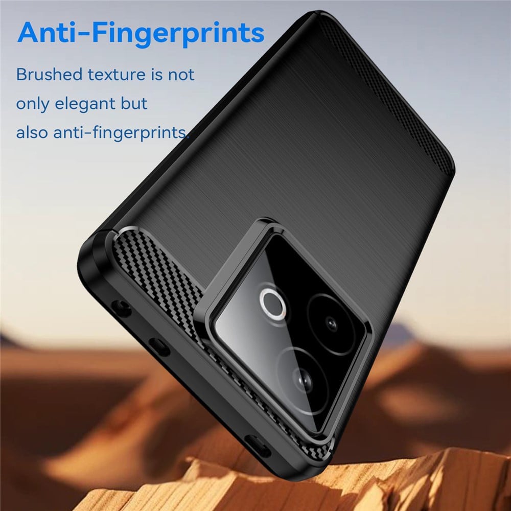 Techsuit Carbon Silicone - θήκη για Realme GT 5G - Μαύρο - Image 5