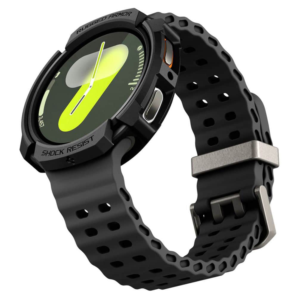 Spigen - Rugged Armor - Samsung Galaxy Watch8 44mm - Matte Black - Image 5