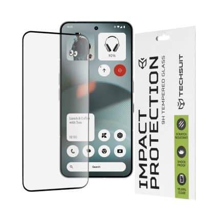 Techsuit - 111D Πλήρης Κάλυψη / Πλήρης Κόλλα Γυαλιού - Nothing Phone (3) - Μαύρο