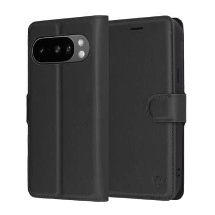Techsuit Leather Folio - θήκη για Google Pixel 10 Pro XL - Μαύρο