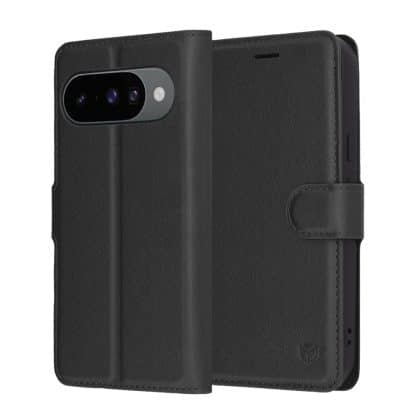 Techsuit Leather Folio - θήκη για Google Pixel 10 / Pro - Μαύρο