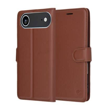 Techsuit Leather Folio - θήκη για Apple iPhone 17 Air - Καφέ