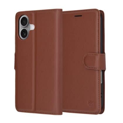 Techsuit Leather Folio - θήκη για Apple iPhone 17 - Καφέ