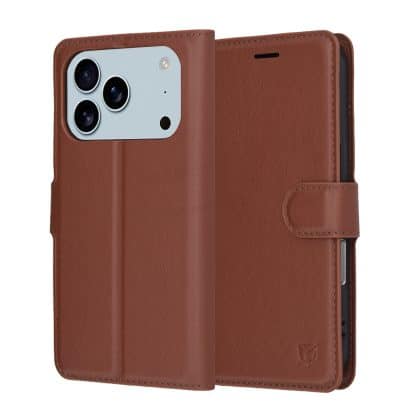 Techsuit Leather Folio - θήκη για Apple iPhone 17 Pro Max - Καφέ