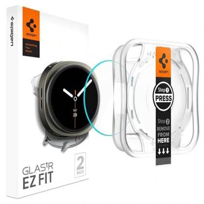 Spigen - Glas.tr Ez Fit (2 Pack) - Samsung Galaxy Watch8 40mm - Clear