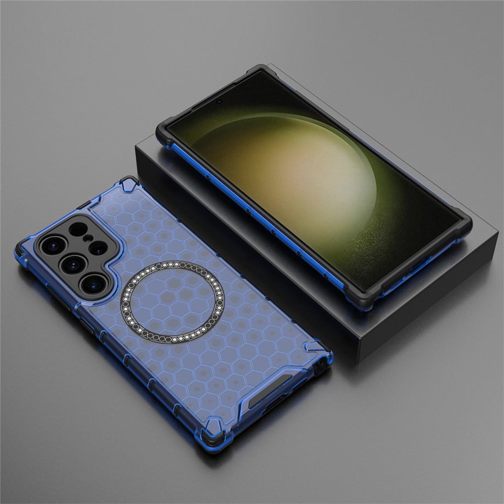 Techsuit HoneyComb Shield MagSafe - θήκη για Samsung Galaxy S25 Ultra - Μπλε - Image 5