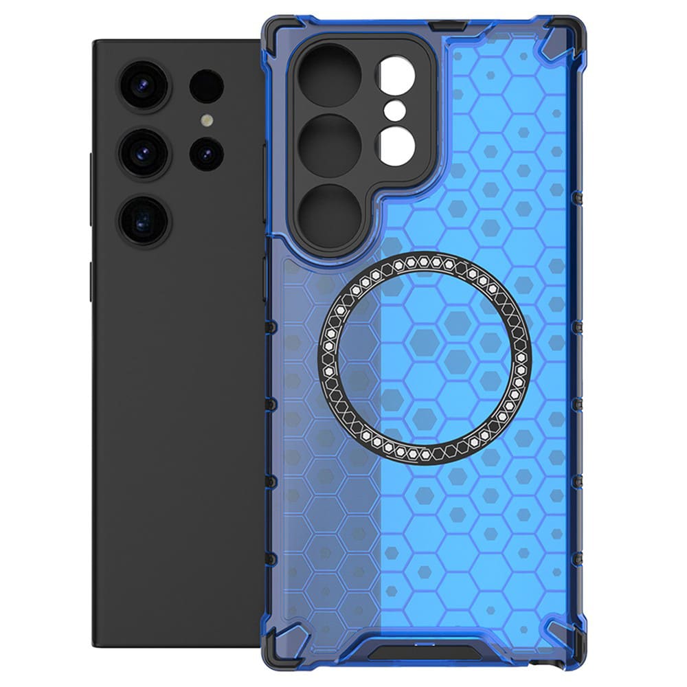 Techsuit HoneyComb Shield MagSafe - θήκη για Samsung Galaxy S25 Ultra - Μπλε - Image 2