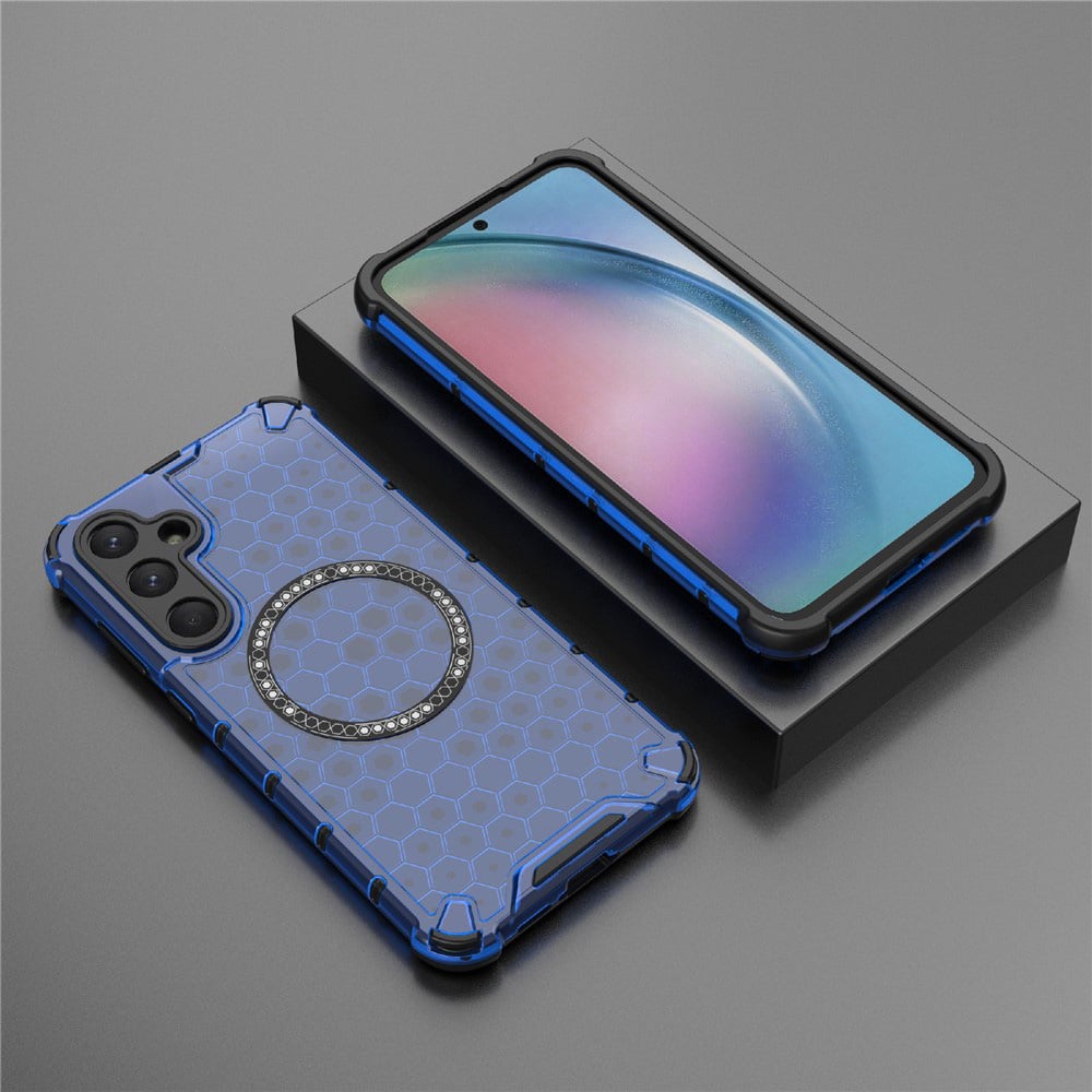 Techsuit HoneyComb Shield MagSafe - θήκη για Samsung Galaxy S25 - Μπλε - Image 5